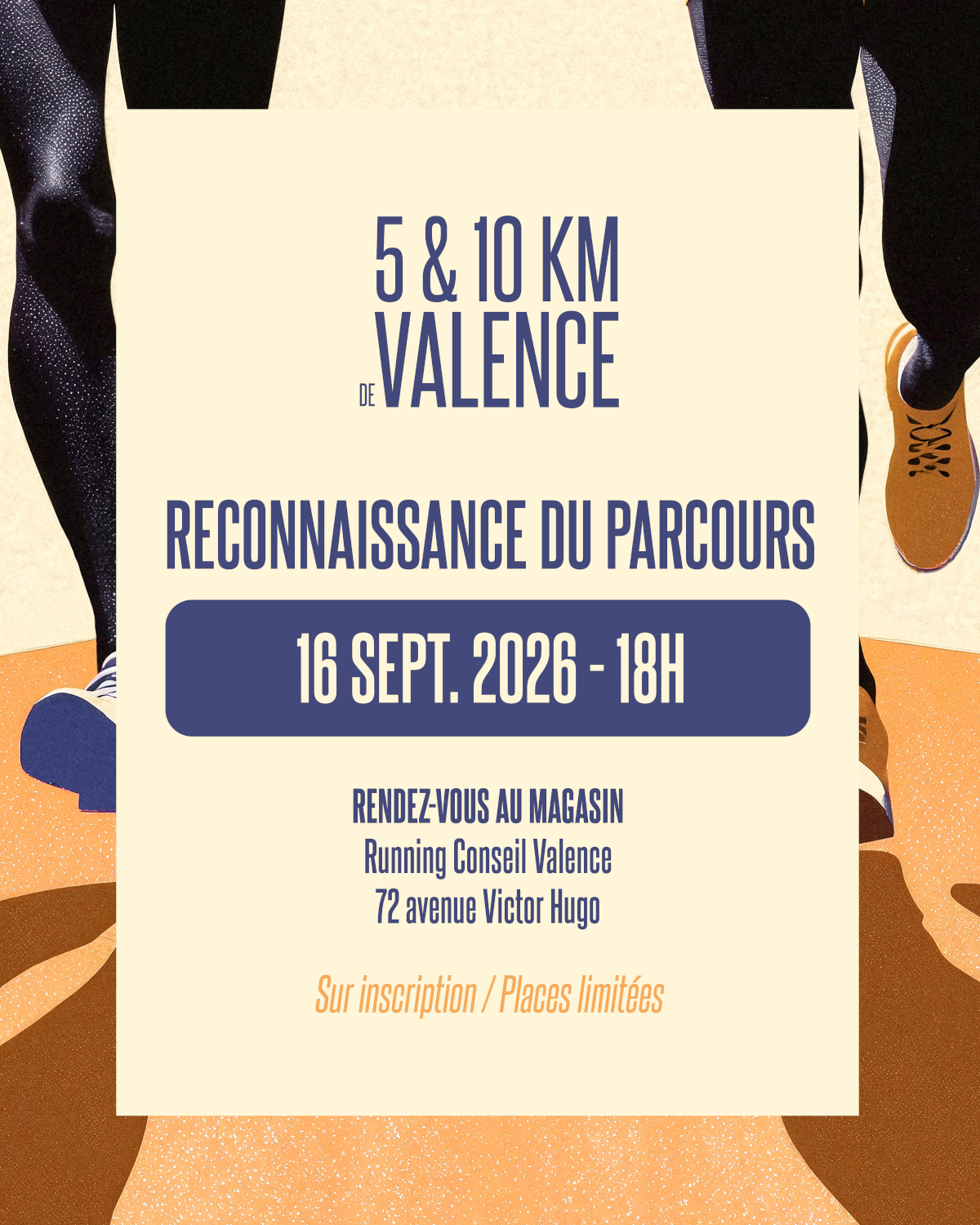 Reconnaissance du parcours des 10 km de Valence